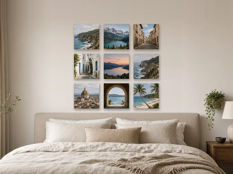 Galeria de quadros adesivos sem moldura