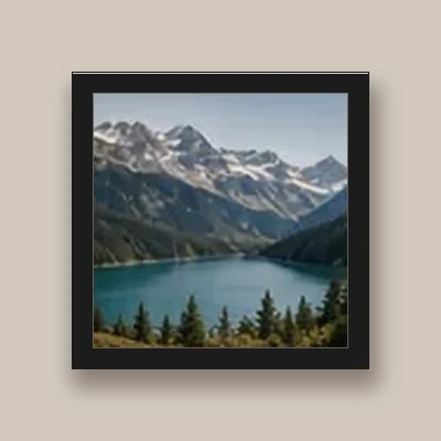 Quadro adesivo moldura preta