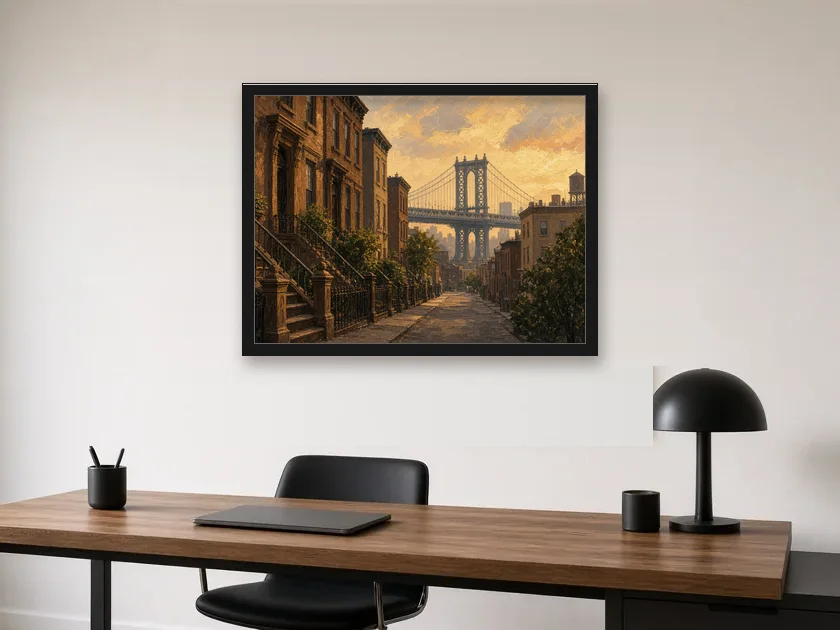 Brooklyn ao Entardecer no escritório