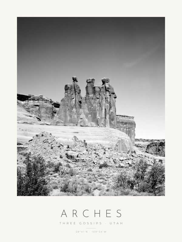 Poster Arches – Three Gossips – poster com moldura