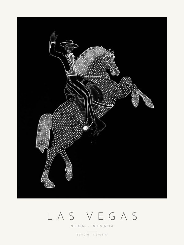 Poster Las Vegas – Néon – poster com moldura