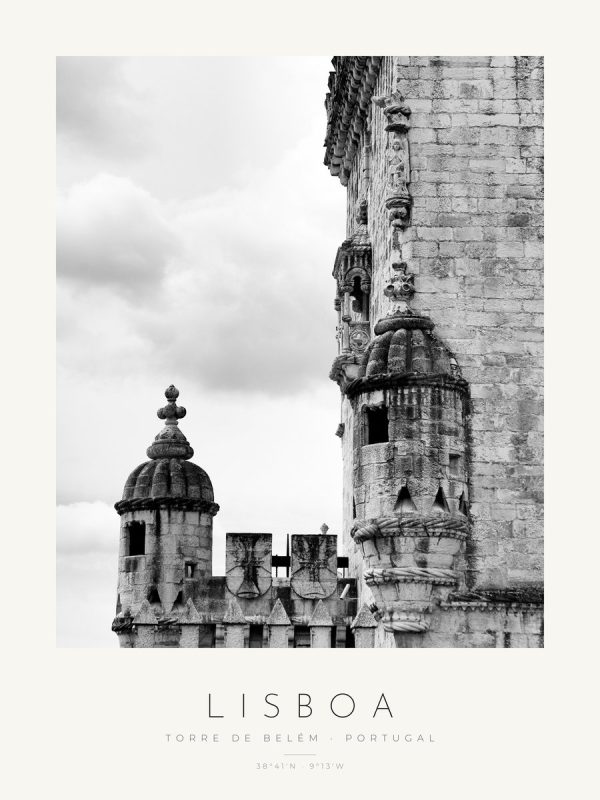 Poster Lisboa – Torre de Belém – poster com moldura