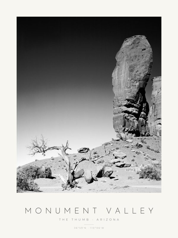 Poster Monument Valley – The Thumb – poster com moldura