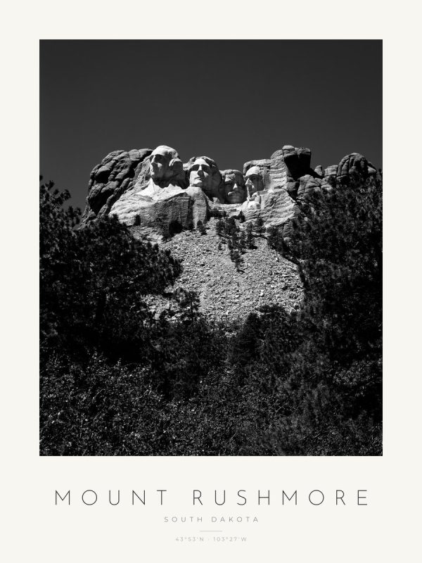 Poster Mount Rushmore – poster com moldura