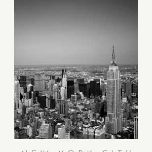 Poster Nova Iorque – Empire State – poster vertical com moldura