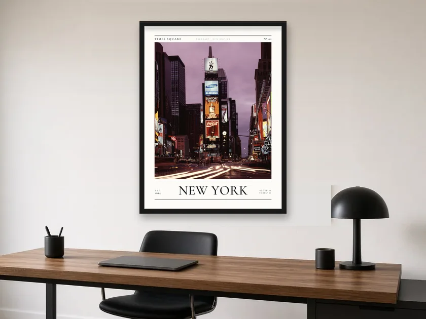 Poster Nova Iorque – Times Square no escritório