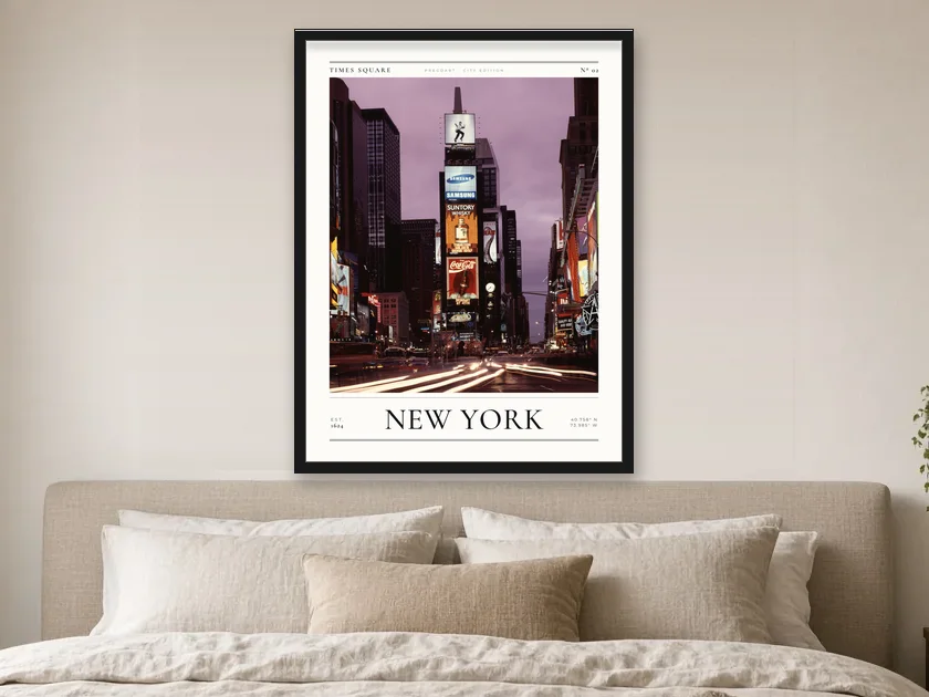 Poster Nova Iorque – Times Square no quarto
