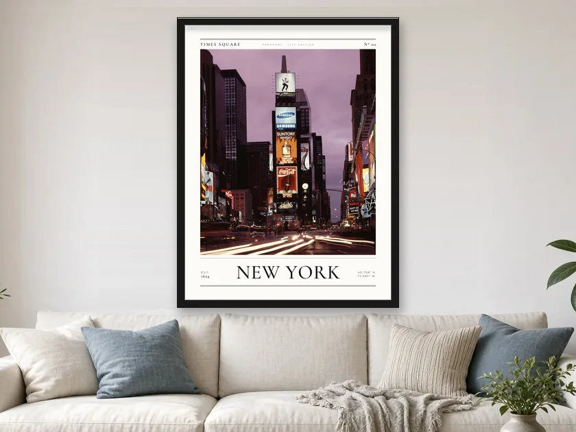 Poster Nova Iorque – Times Square na sala