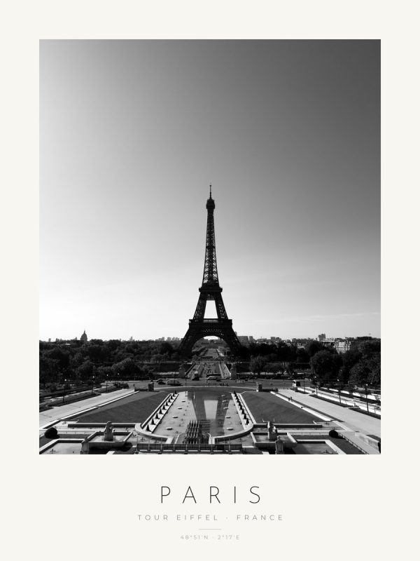 Poster Paris – Torre Eiffel – poster com moldura