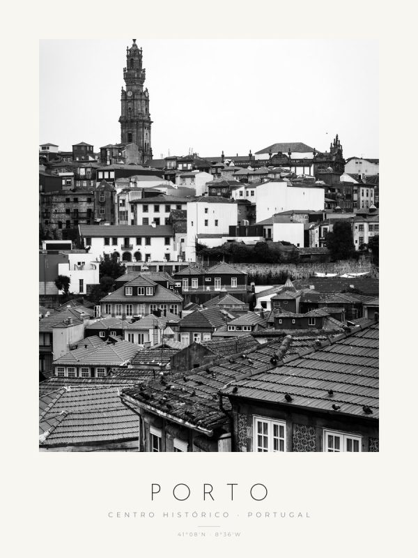 Poster Porto – Centro Histórico – poster com moldura