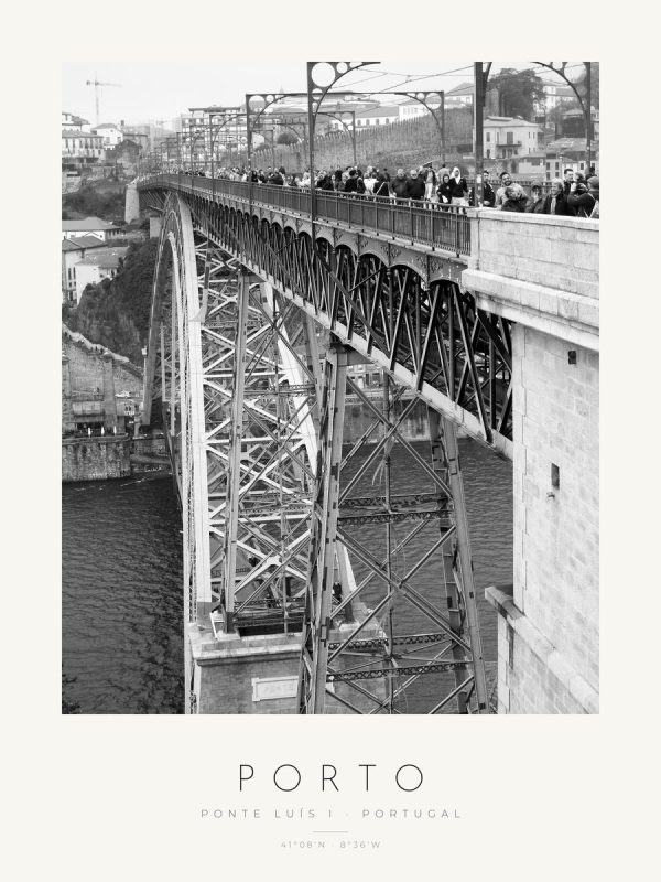 Poster Porto – Ponte Luís I – poster com moldura