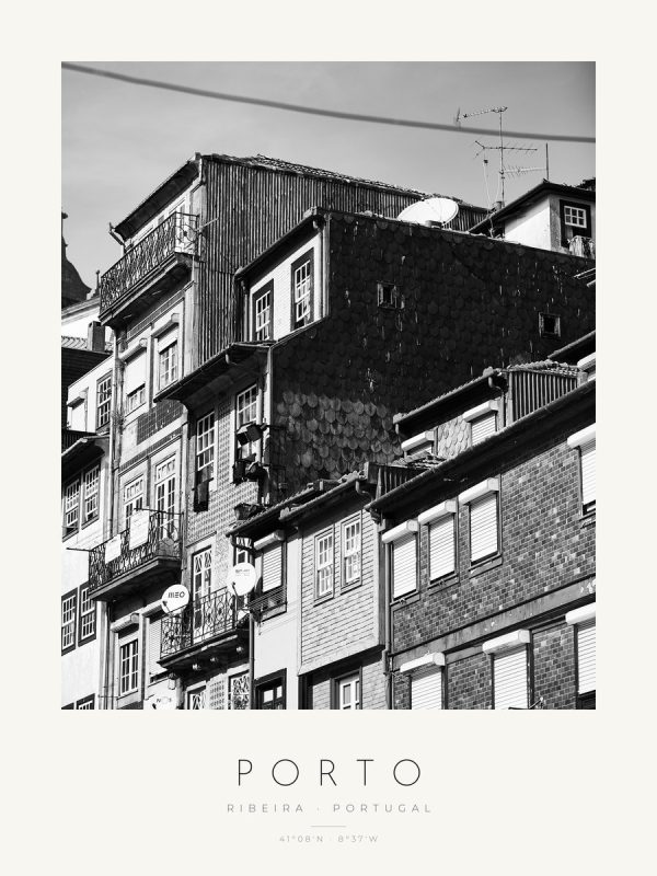 Poster Porto – Ribeira – poster com moldura