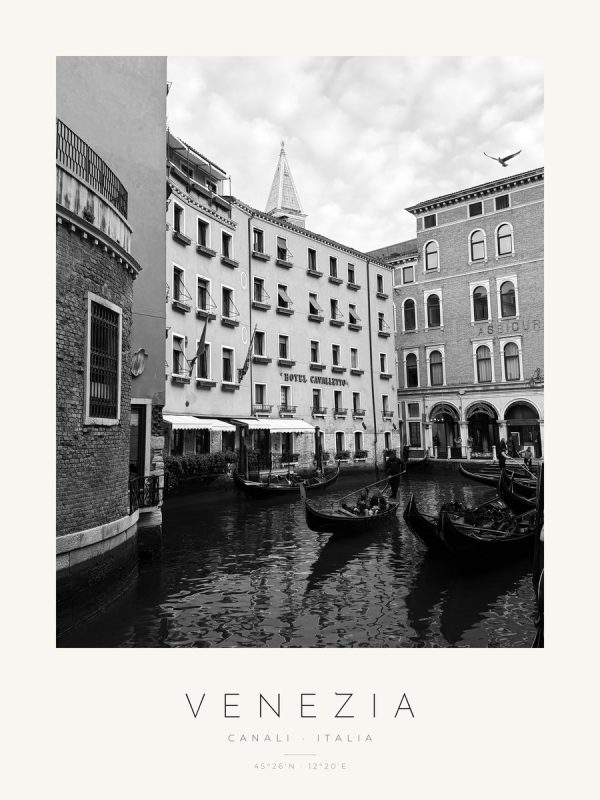 Poster Veneza – Canais – poster com moldura