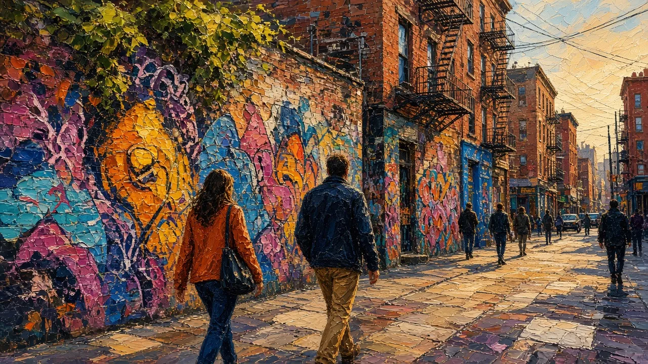 Beco de Graffiti – quadro decorativo de Nova Iorque