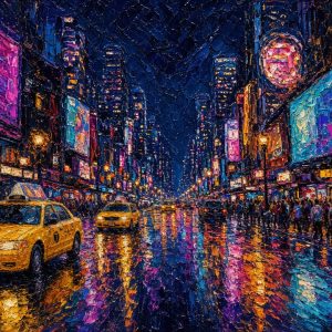 Néons de Times Square – quadro decorativo de Nova Iorque