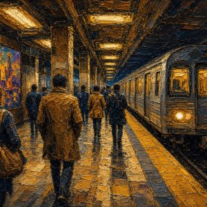 Estação de Metro – quadro decorativo de Nova Iorque